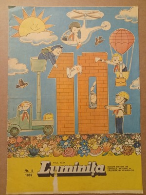 Luminița 1989 Nr. 5 / 1 Mai - benzi desenate de Puiu Manu foto