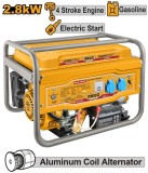 Cumpara ieftin Generator curent electric, 2,8kw, cu Pornire Automata Motor 4 Timpi Ingco GE30005-1
