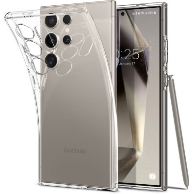 Husa Spigen Cristal Lichid pentru Samsung Galaxy S24 Ultra Transparent foto