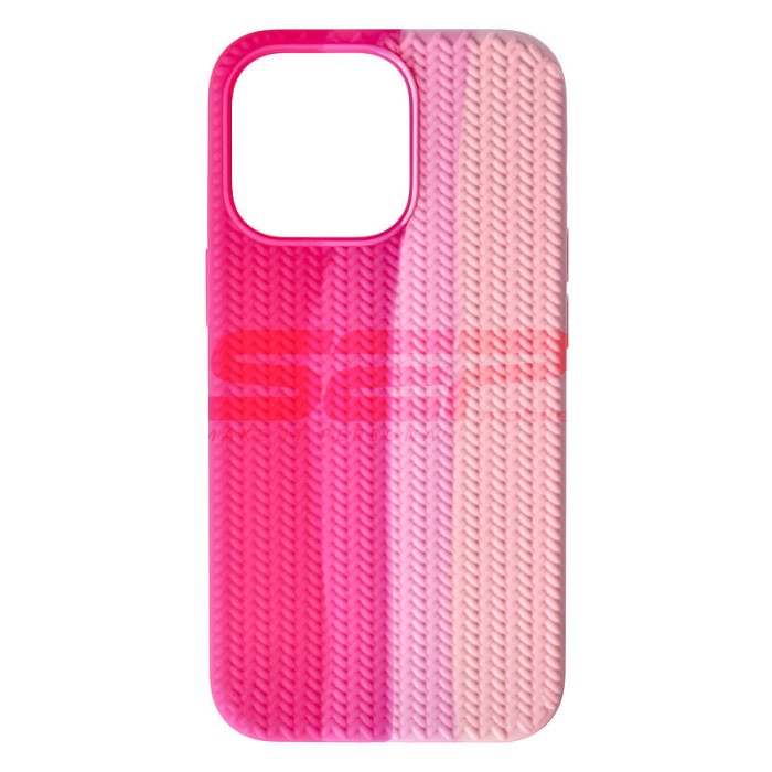 Toc silicon Woven Texture Apple iPhone 13 Pro Lollipop