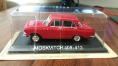 macheta moskvitch 408-412 + revista masini de legenda nr.10 - 1/43, noua. foto