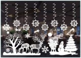 Set de 2 foi cu stickere pentru Craciun Gxhong, PVC, alb
