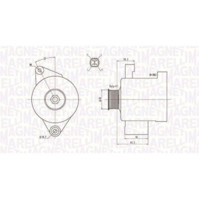Alternator Toyota Hiace 4 Box ( H1 , Hiace 4 Bus ( H1 , Hilux 6 Pick-Up ( N1), Hilux 7 Pick-Up ( N1 , Land Cruiser 90 ( J9), Land Cruiser Prado ( J12 foto