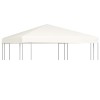 Acoperiș de pavilion, 310 g/m&sup2;, alb crem, 3 x 3 m