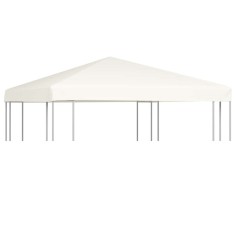 vidaXL Acoperiș de pavilion, 310 g/m&sup2;, alb crem, 3 x 3 m