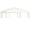 vidaXL Acoperiș de pavilion, 310 g/m&sup2;, alb crem, 3 x 3 m