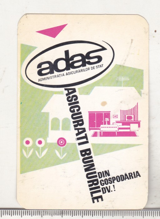 bnk cld Calendar de buzunar 1982 - ADAS