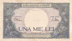 ROMANIA 1000 LEI 1941 VF foto