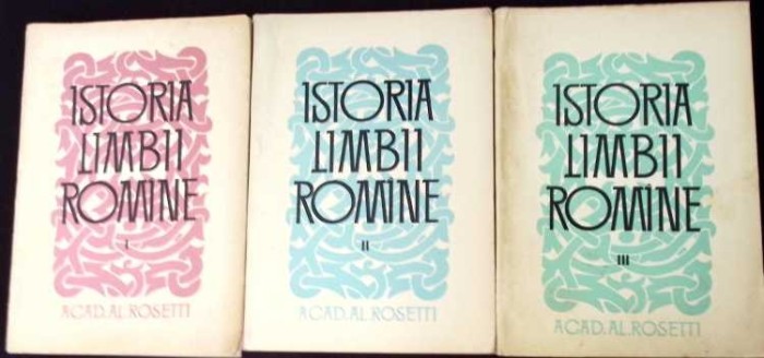ISTORIA LIMBII ROMANE VOL.1-3-AL. ROSETTI-264662