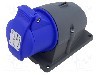 Conector alimentare AC, IEC 60309, IP44, 16A, 250V AC, 4 pini, AMPHENOL - 2CMA193108R1000