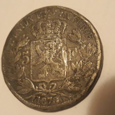Belgia - 5 francs 1870- fals de epoca.
