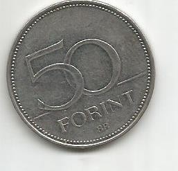 No(3) moneda- UNGARIA- 50 Forint 2015 foto