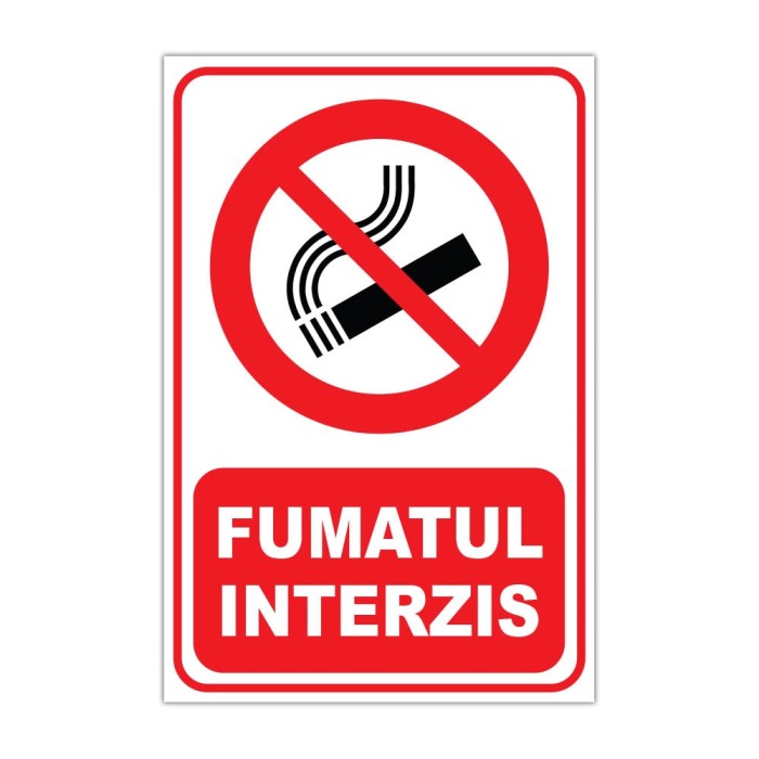 Indicator Fumatul Interzis I-55