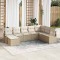 vidaXL Set de canapele pentru grădină 8 pcs Bej Rattan poli 3346501