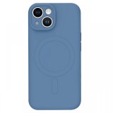 Lemontti Husa Silicon iPhone 15 MagSafe Albastru