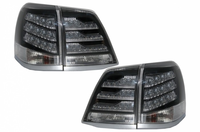 Stopuri LED Alb si Negru Toyota Land Cruiser FJ200 J200 (2007-2011) Performance AutoTuning