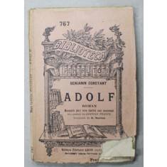 ADOLF , roman de BENJAMIN CONSTANT , CCA. 1900