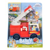 Masina de pompieri si 3 figurine, Bluey, Firetruck