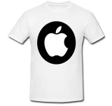 Cumpara ieftin Tricou &quot; Apple alb-negru &quot;