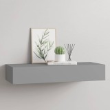 VidaXL Dulap de perete cu sertar, gri, 60x23,5x10 cm, MDF