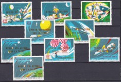 DB1 Cosmos Haiti 1971 Supratipar PA Apollo 13 8 v. MNH
