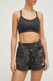 Adidas Performance pantaloni scurți de antrenament Pacer culoarea gri, cu model, high waist IN4303