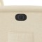 Fotoliu rabatabil electric, crem, material textil - 10