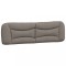 Perna pentru tablie de pat, Hvar, gri taupe, 180 cm, material textil
