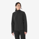 Geacă cu protecție &icirc;mpotriva v&acirc;ntului Softshell Trekking MT100 Negru Damă