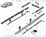 Agrafa Renault R21 Nevada pentru Bandou lateral Spate Kft Auto, Automobile Dacia Mioveni