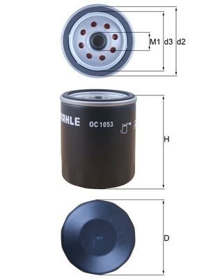 Filtru ulei MAHLE OC1053