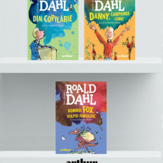 Pachet Roald Dahl în format mic (Danny..., Domnul Fox..., Din copilărie)