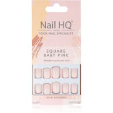 Nail HQ Square unghii artificiale culoare Baby Pink 24 buc