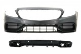 Bara fata cu difuzor spate Mercedes C-Class C205 A205 C63 negru lucios