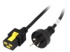 Cablu de Alimentare Negru 2m cu Blocare IEC C19 - AS 3112