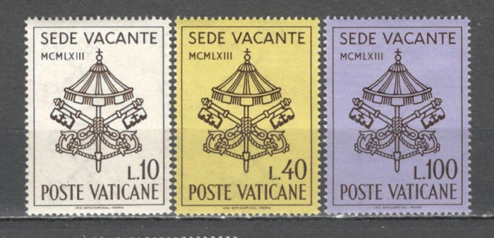 Vatican.1963 Sede vacante-Moartea Papei Ioan XXIII SV.438