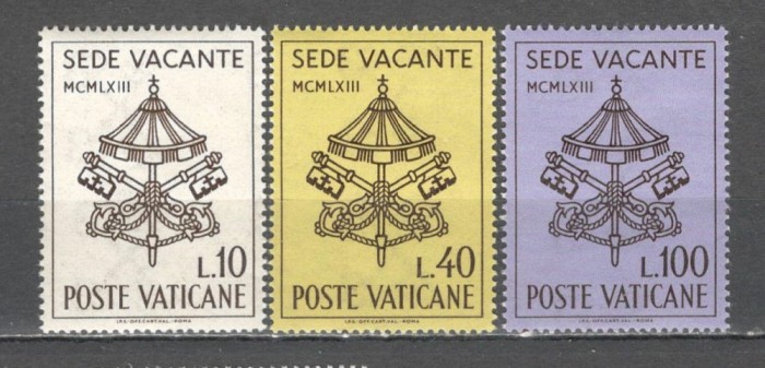 Vatican.1963 Sede vacante-Moartea Papei Ioan XXIII SV.437