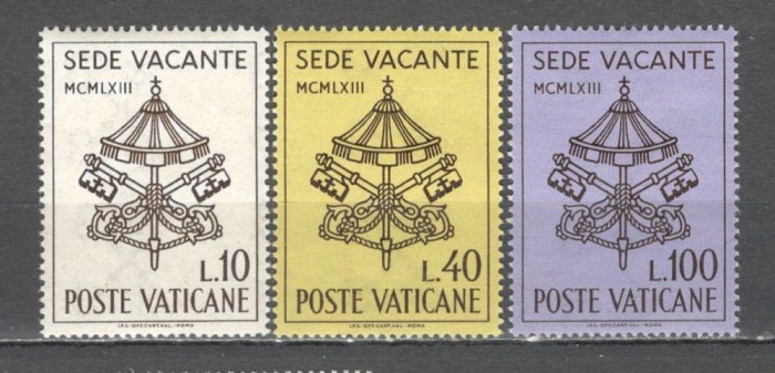 Vatican.1963 Sede vacante-Moartea Papei Ioan XXIII SV.438