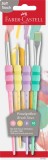 Pensule soft touch 4 buc/set pastel Faber-Castell