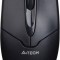 MOUSE A4tech, PC sau NB, cu fir, USB, optic, 1000 dpi, butoane/scroll 3/1, , negru, &quot;OP-550NU-1&quot; (timbru verde 0.18 lei)