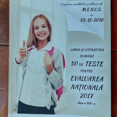 LIMBA SI LITERATURA ROMANA CLASA A VIII A 50 DE TESTE EVALUAREA NATIONALA POPA