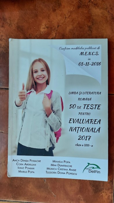 LIMBA SI LITERATURA ROMANA CLASA A VIII A 50 DE TESTE EVALUAREA NATIONALA POPA