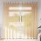 Perdele Voile cu Bucle 2 buc Nisip 140x245 cm