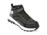 Ghete SKECHERS negre, FUSE TREAD, din piele naturala