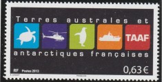 Taaf 2013 - simboluri , Dantelat,MNH, Mi.829 I - 833 I foto