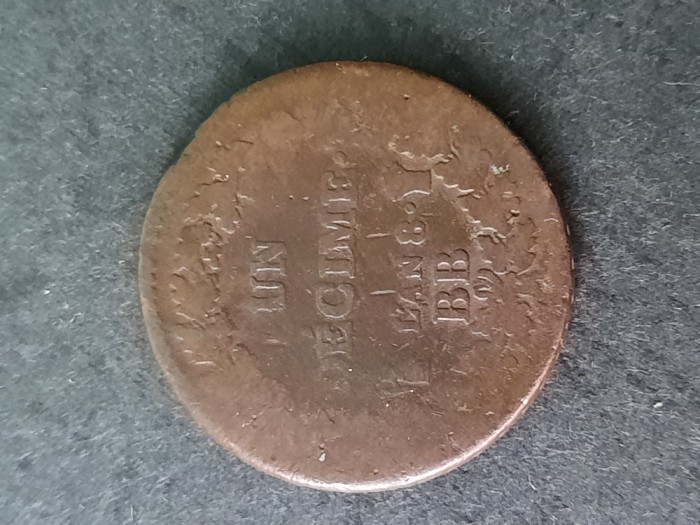 1 D&eacute;cime Dupr&eacute;, LAN 8 BB, 1799, Franta - G 4564