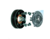 Cupla magnetica ambreiaj compresor A/C diametru 110 mm cu 4 caneluri, tip Denso 7SEU17C pentru BMW Seria 5 E60/E61 2003-2010 motor 2, 0d, Seria 7 E65