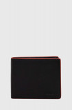 HUGO portofel de piele bărbați, culoarea negru 50511302