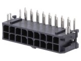 Conector Micro-Fit 3.0 THT 18 pini tată - 5A, 0,6kV