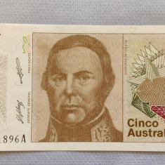 Argentina - 5 Australes ND (1985-1989) s896A